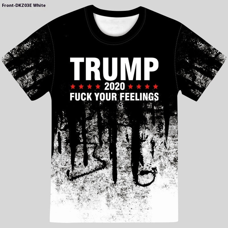 3D Graphic Short Sleeve Trump Tee