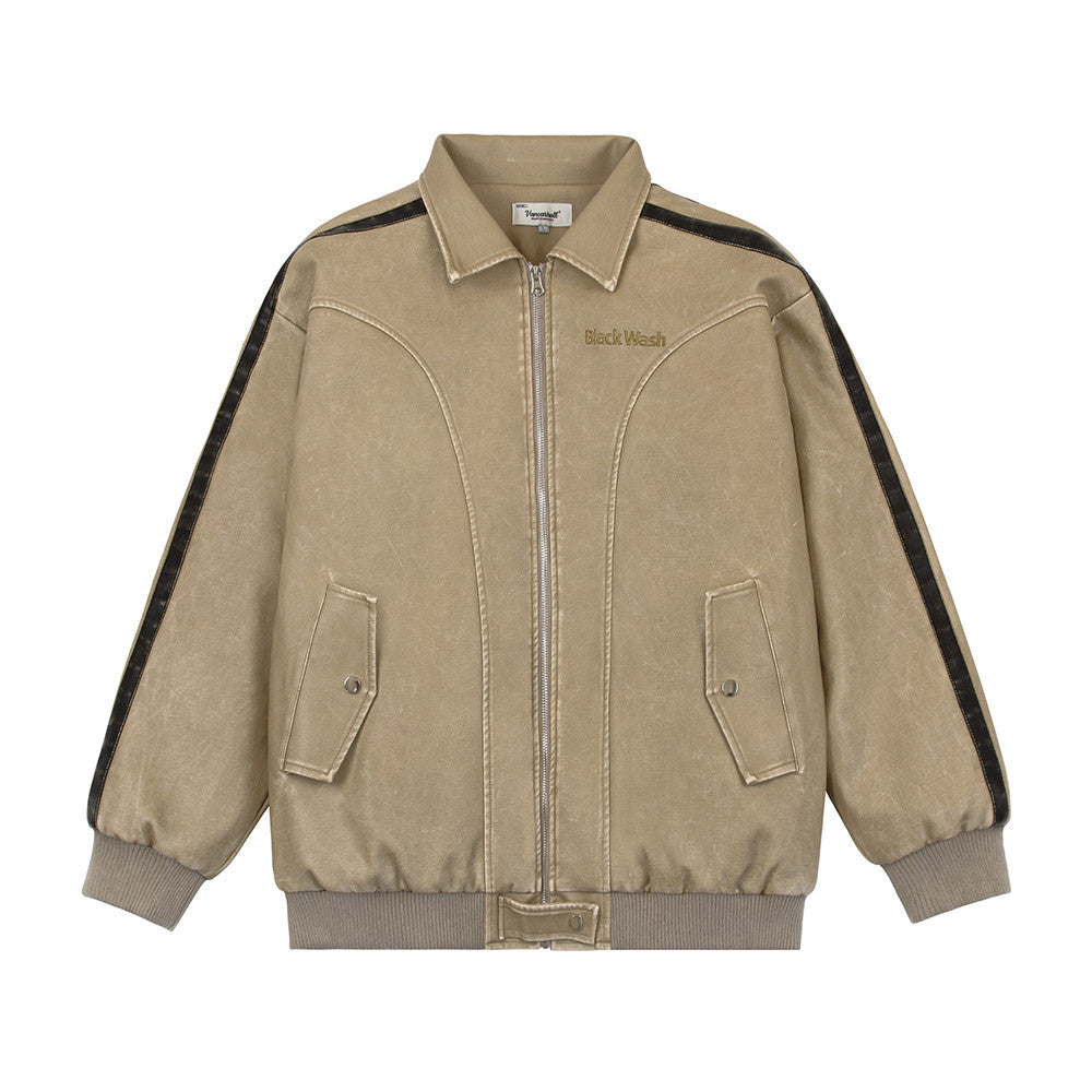 Men’s Distressed Leather Jacket