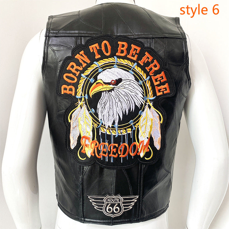 Men’s Genuine Cowhide Slim Riding Leather Vest