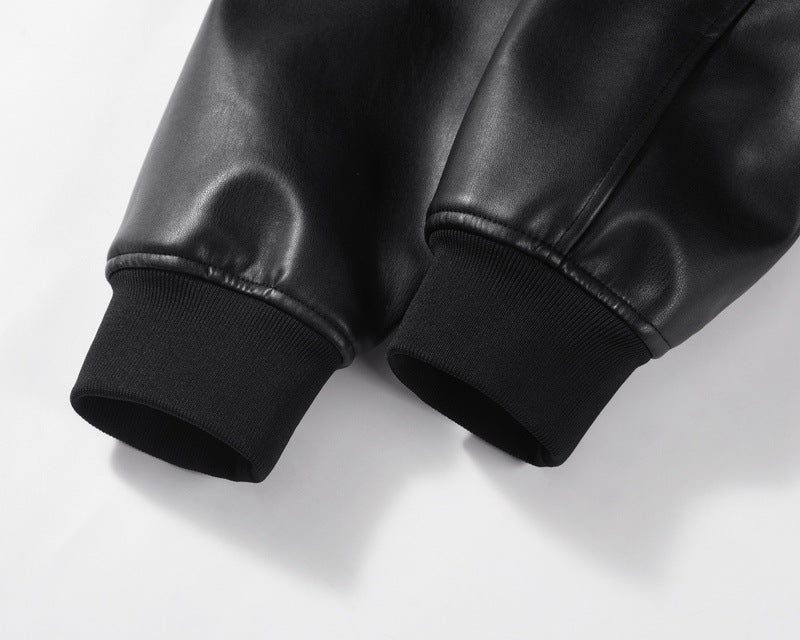 Retro PU High-Street Leather Jacket