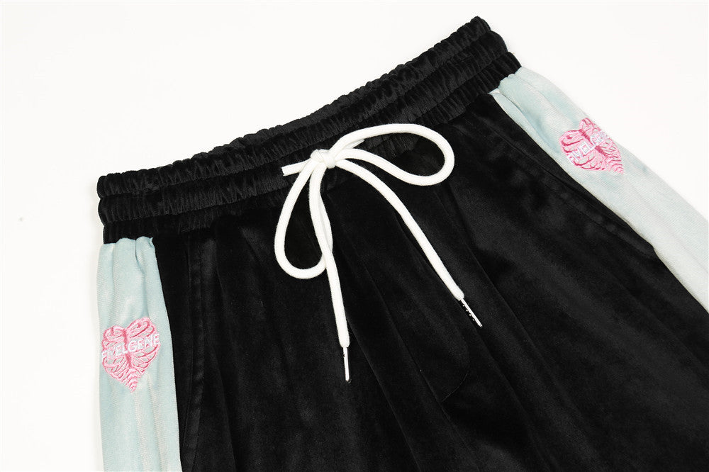 Love Embroidered Casual Suit for Men