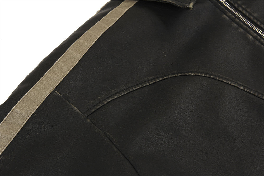 Men’s Distressed Leather Jacket