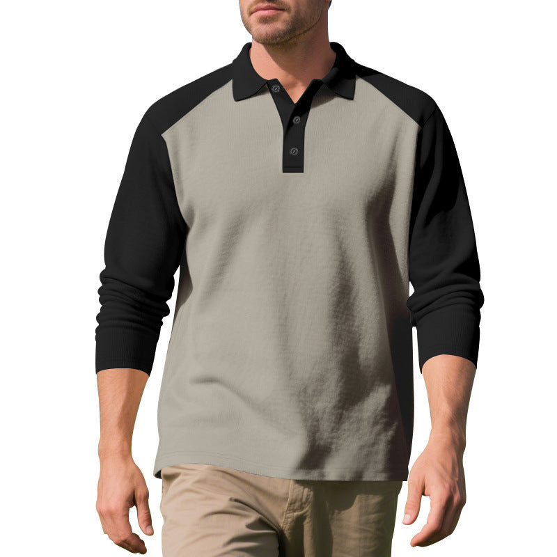 Lapel Long Sleeve Golf Shirt