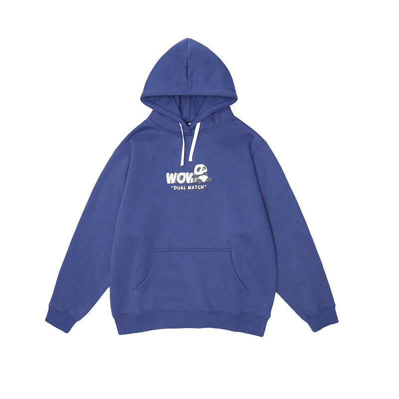 Cartoon print hoodie