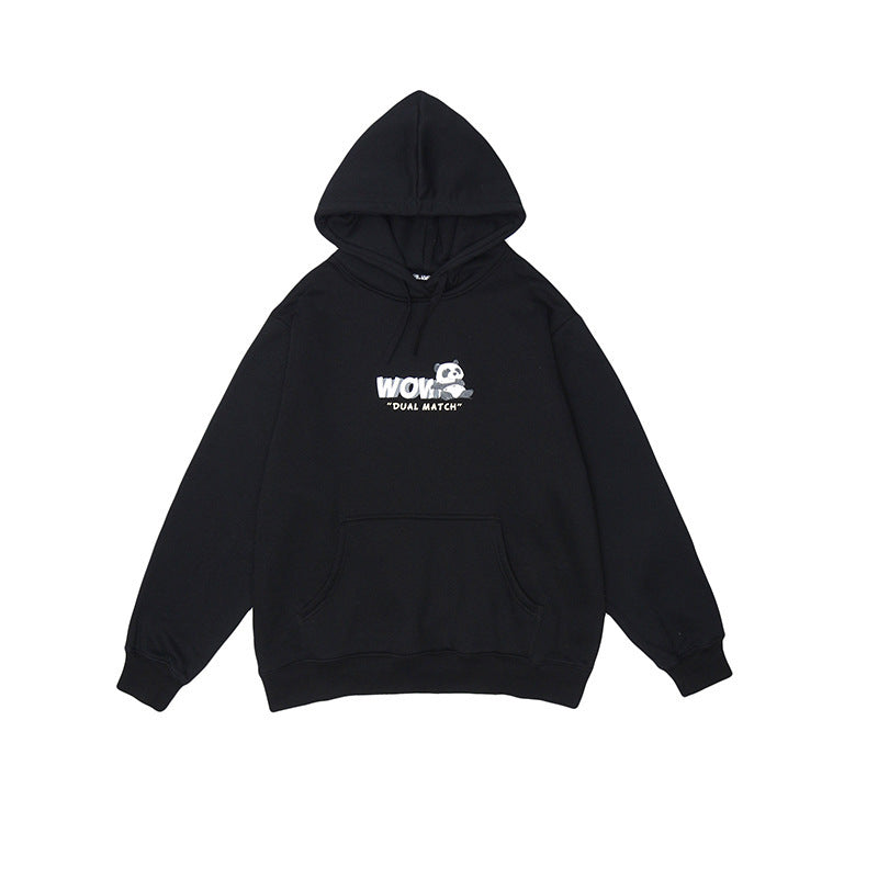 Cartoon print hoodie