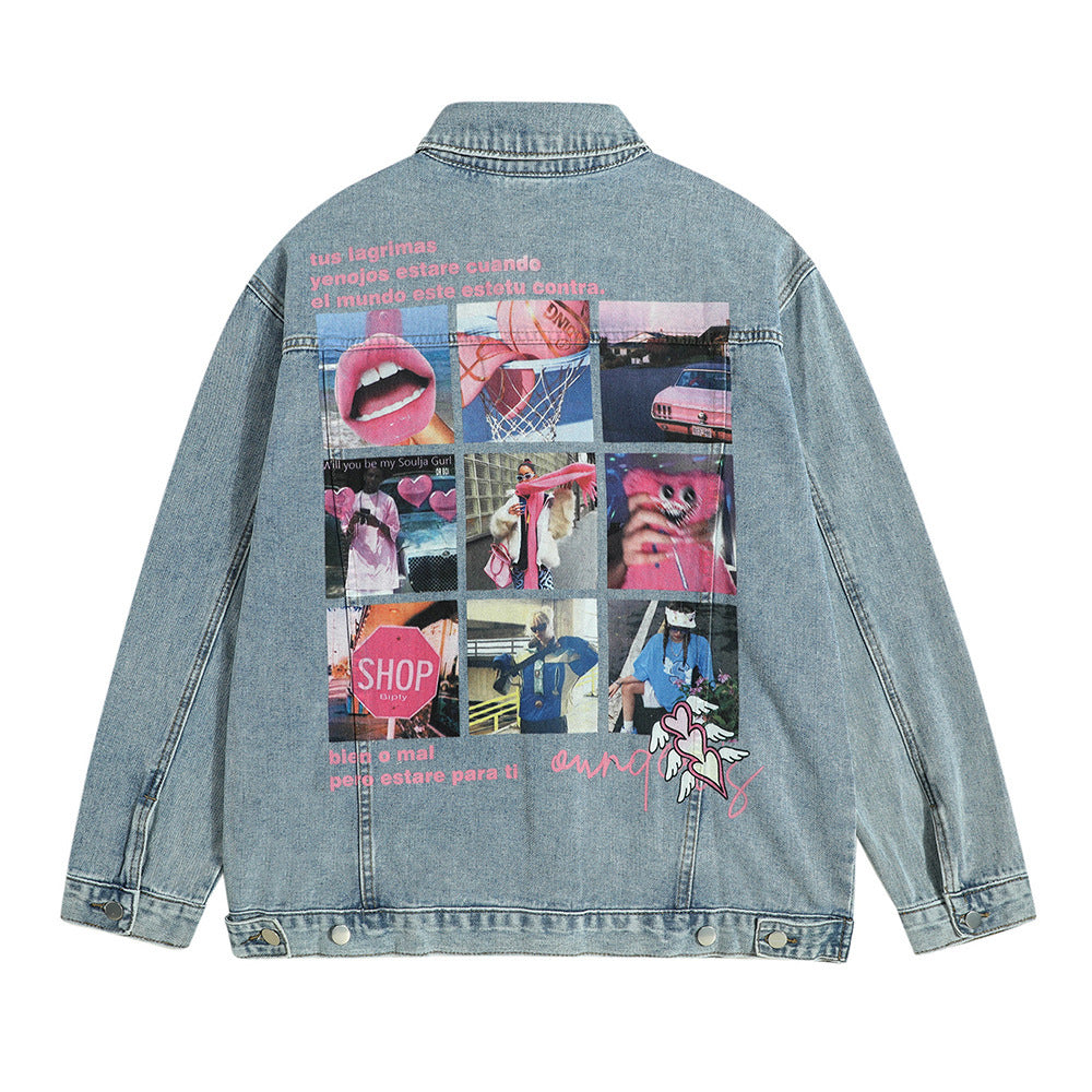 Modern Plaid Graphic Jacket