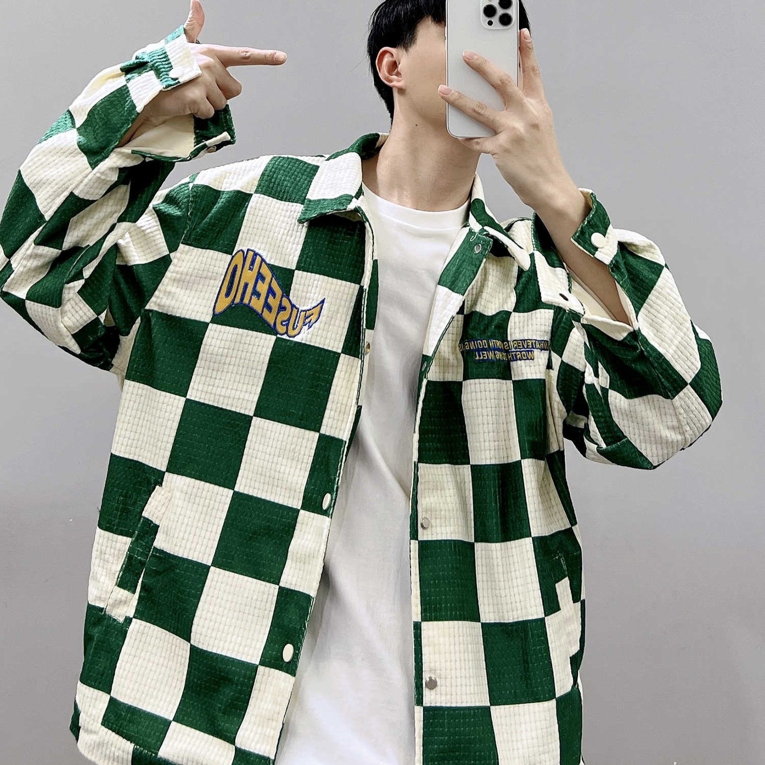 Green Lapel Jacket