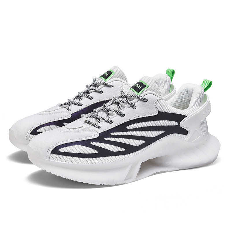 Men's Black Full-Palm Air Cushion Sneakers