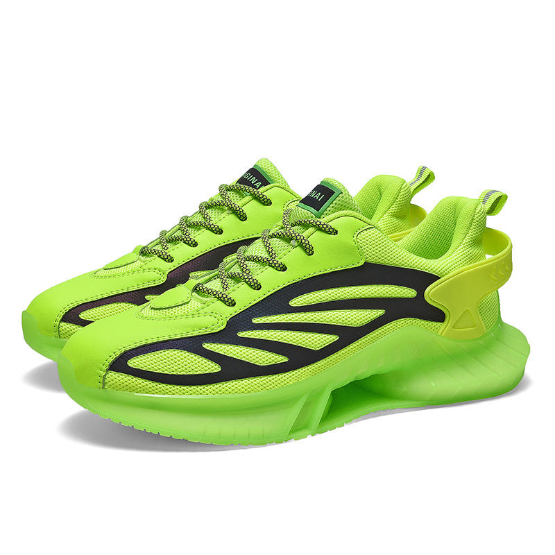 Men's Black Full-Palm Air Cushion Sneakers