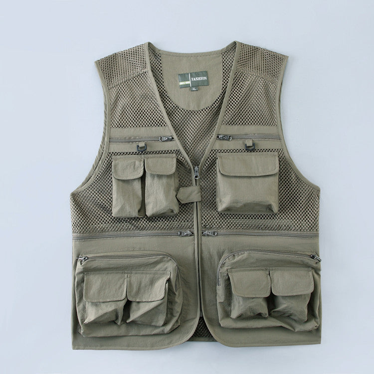 Multi-Pocket Mesh Vest