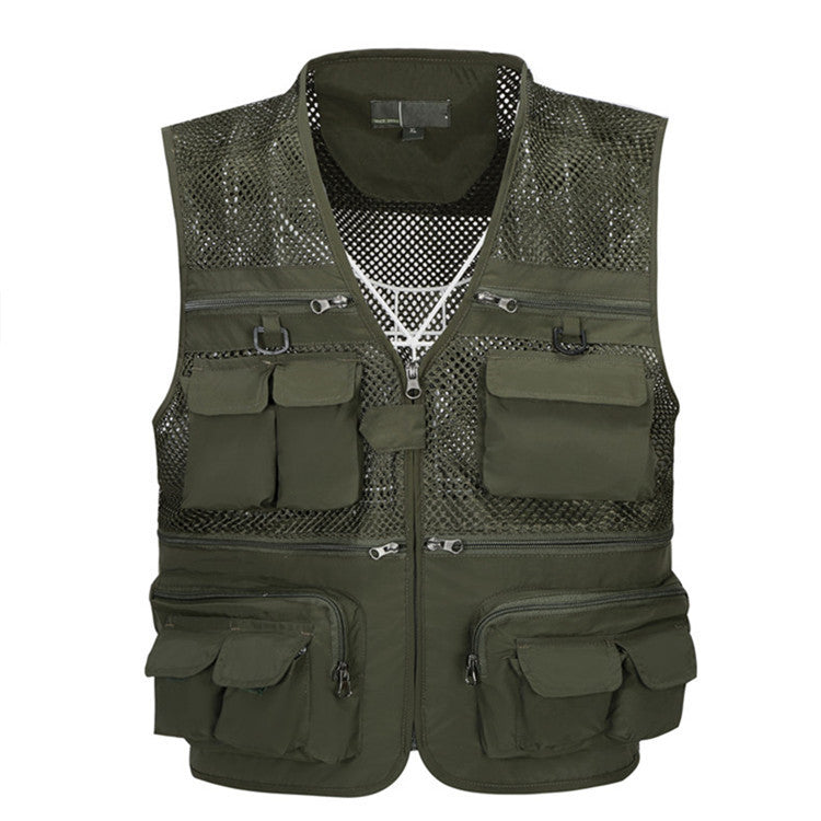 Multi-Pocket Mesh Vest