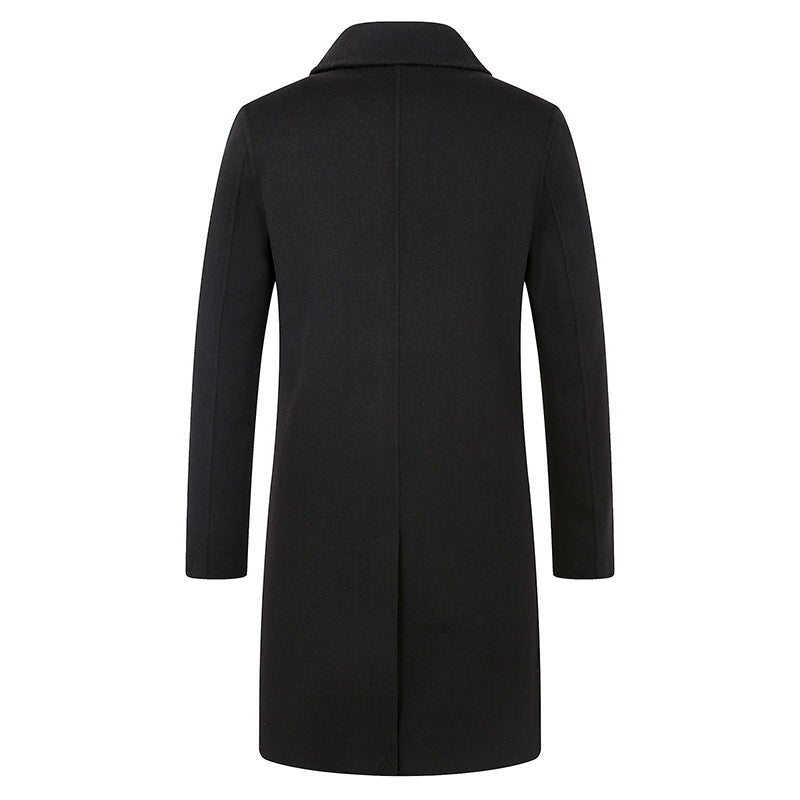 Over-the-knee double-breasted slim-fitting cloth Unisex