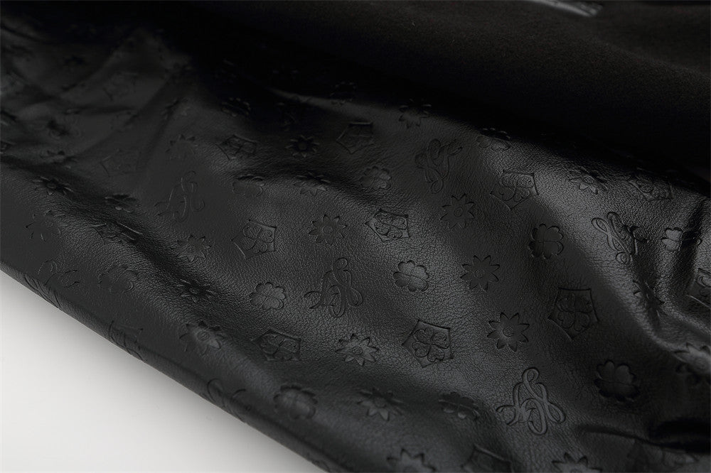 HaloGuard Embroidered Angel Varsity Bomber Jacket