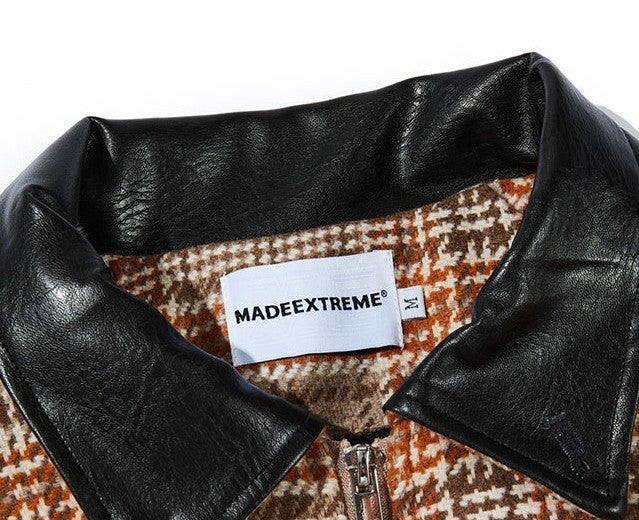 HeritageGrid Unisex Retro Plaid Turn-Down Collar Coat