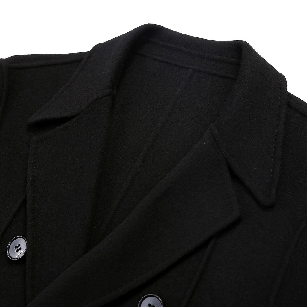 Over-the-knee double-breasted slim-fitting cloth Unisex