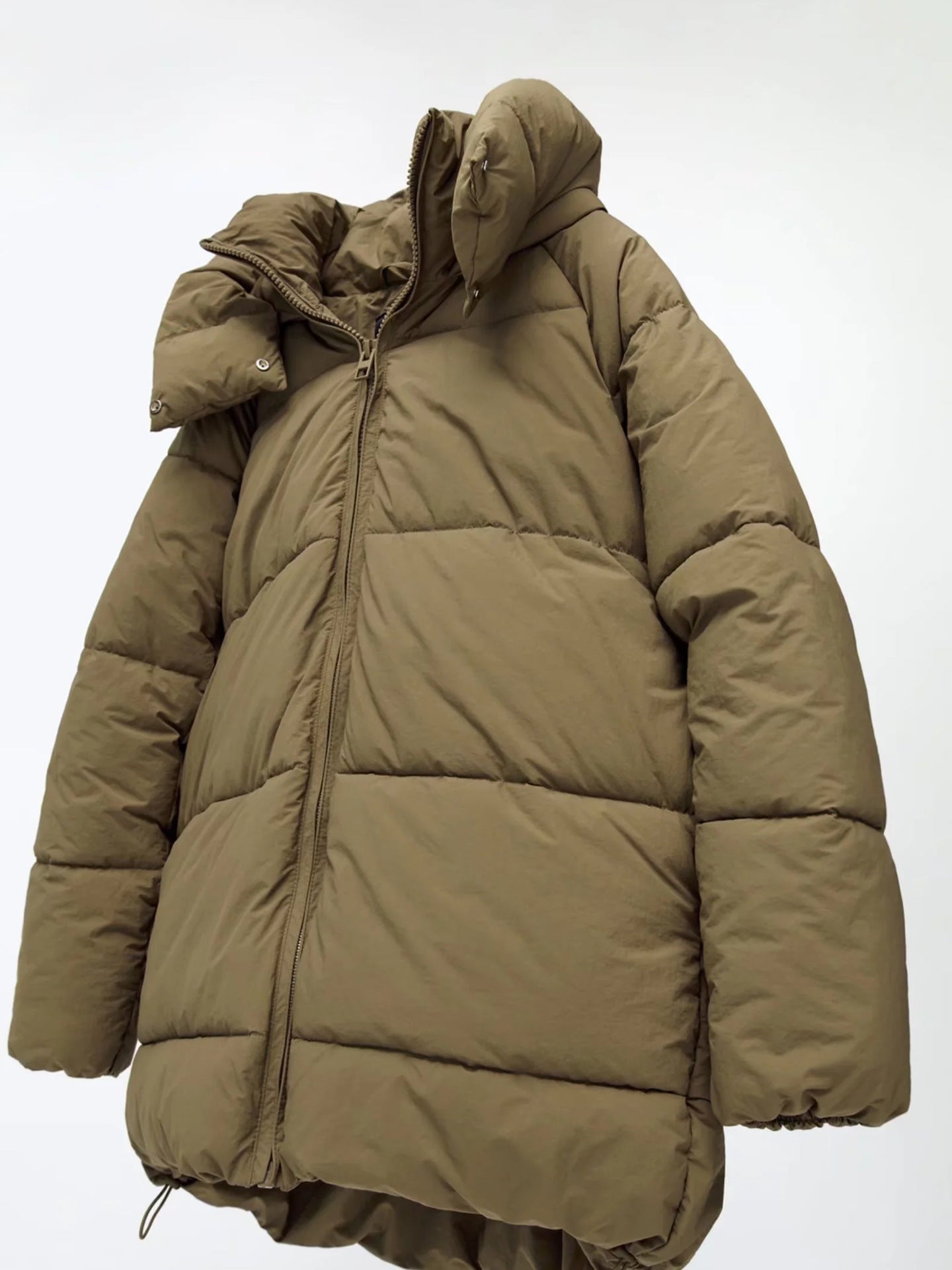 European And American Style Street Loose Hooded Simple Padded Jacket