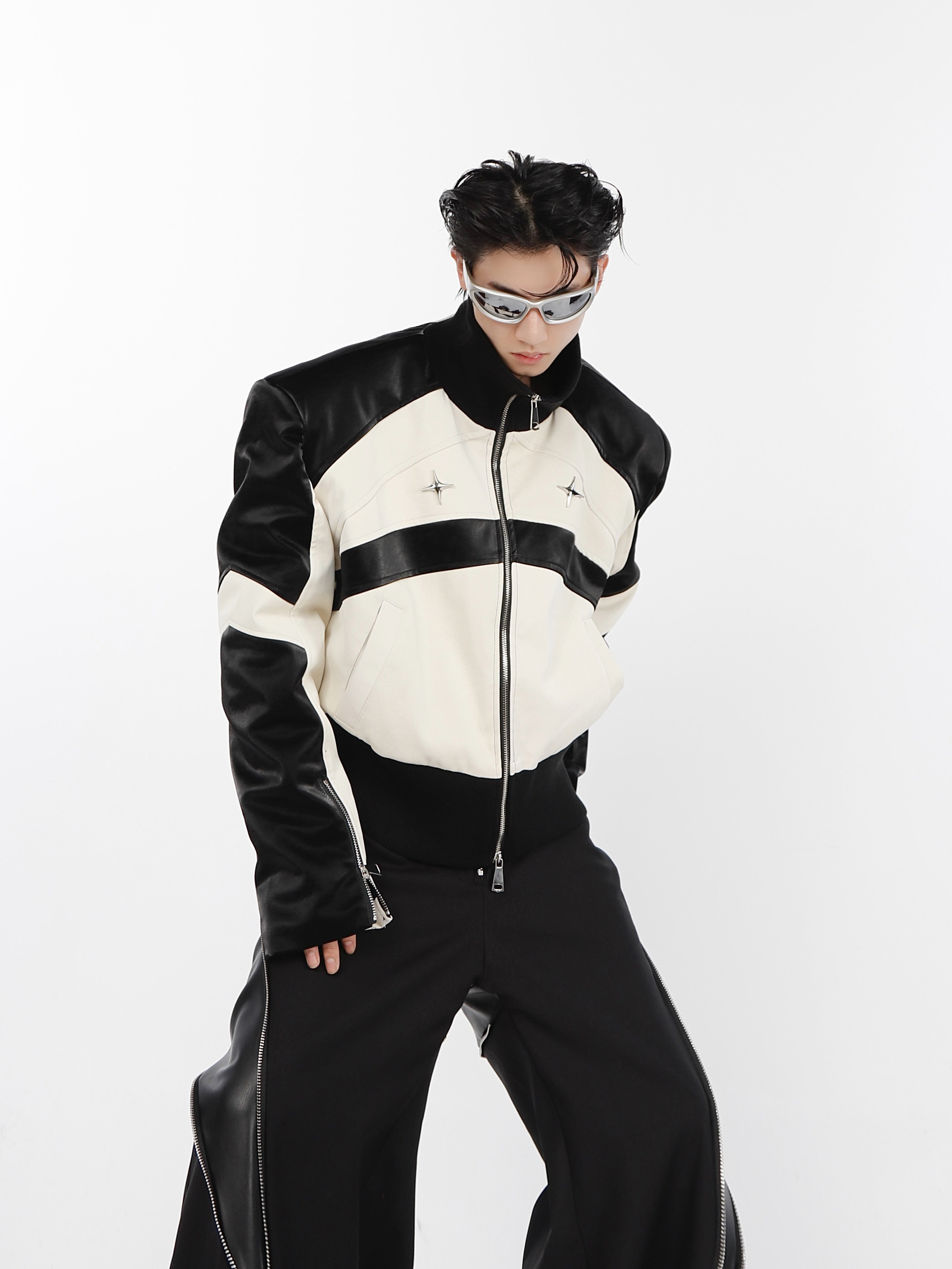 Men’s Thickened Leather Guard Jacket