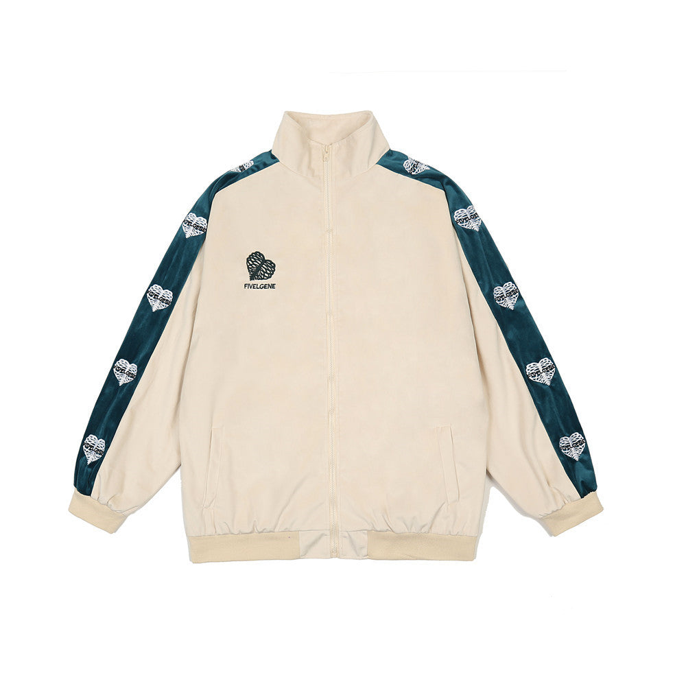 Love Embroidered Casual Suit for Men