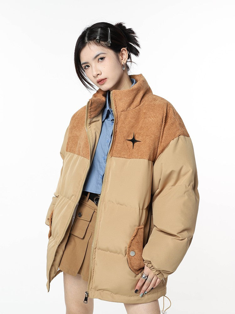 Elara Retro Corduroy Padded Jacket