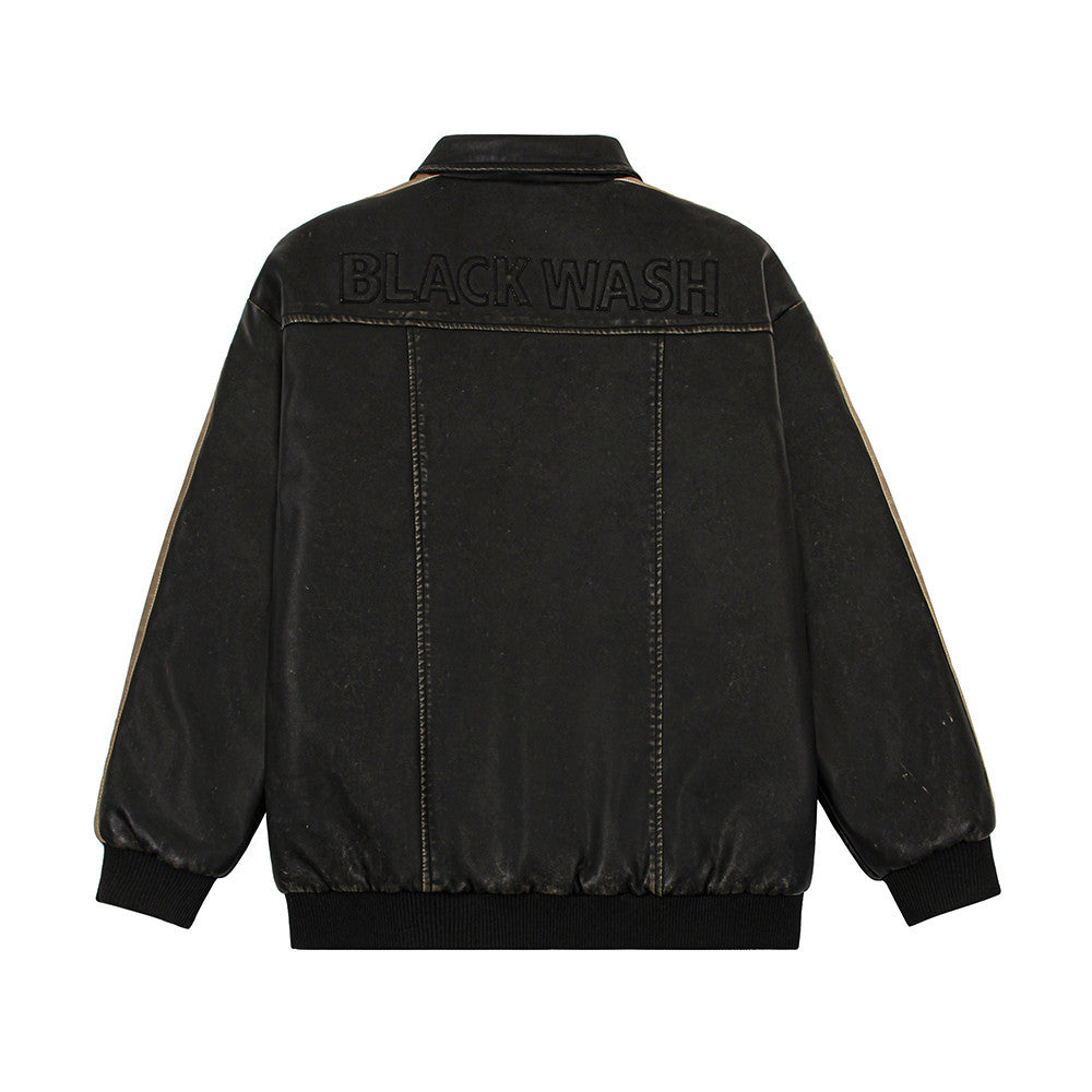 Men’s Distressed Leather Jacket