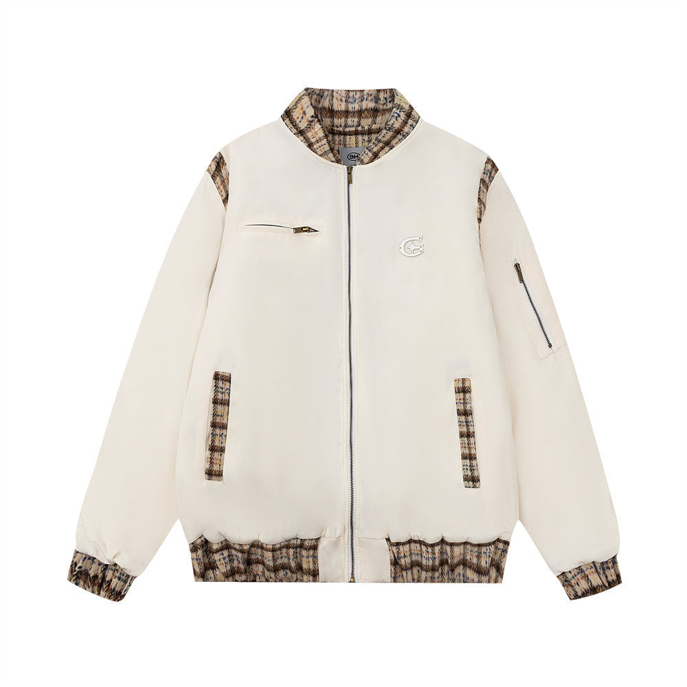 Men’s Stitching Flight Jacket