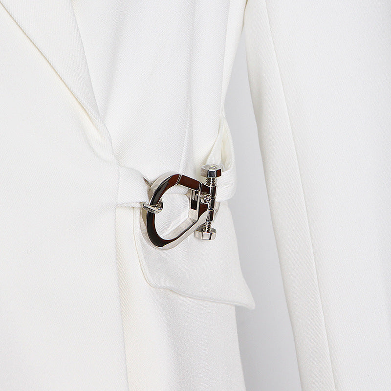 Novelle Studio Tailored Suit-Collar Fashion Coat