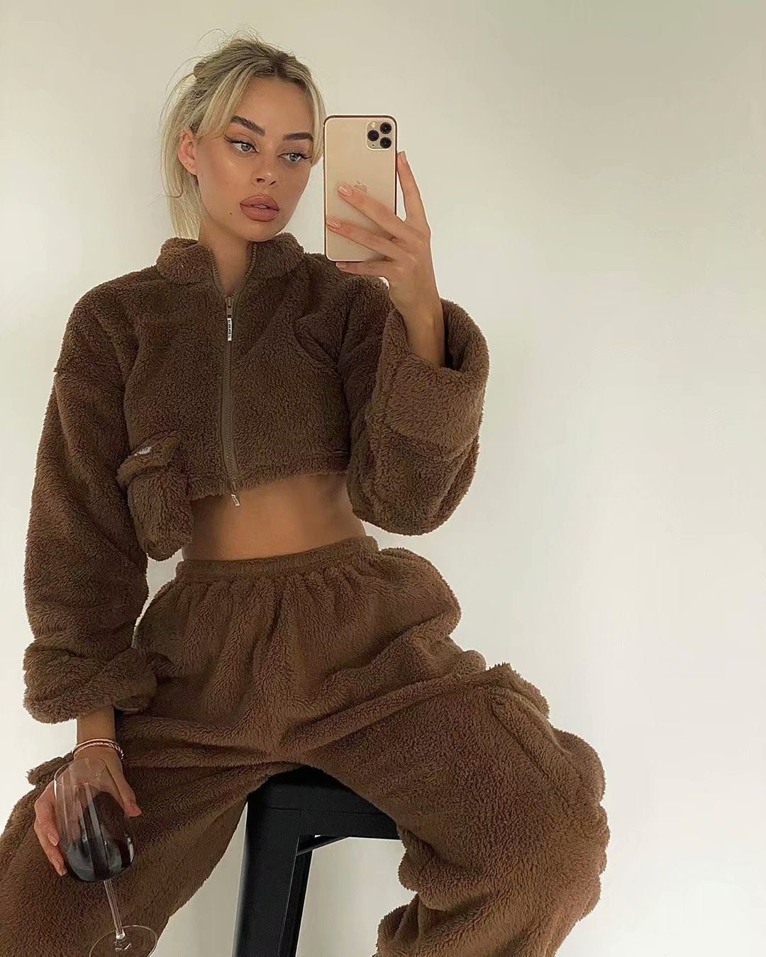 Plush Zipper Jacket
