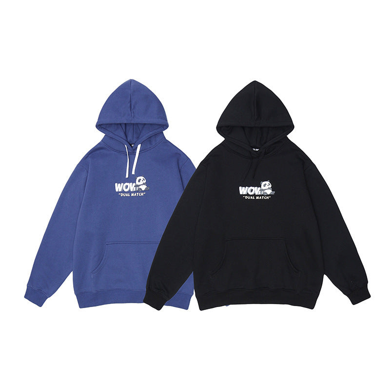 Cartoon print hoodie