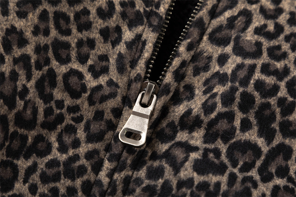 The WildLuxe Fleece Jacket Leopard Print Edition