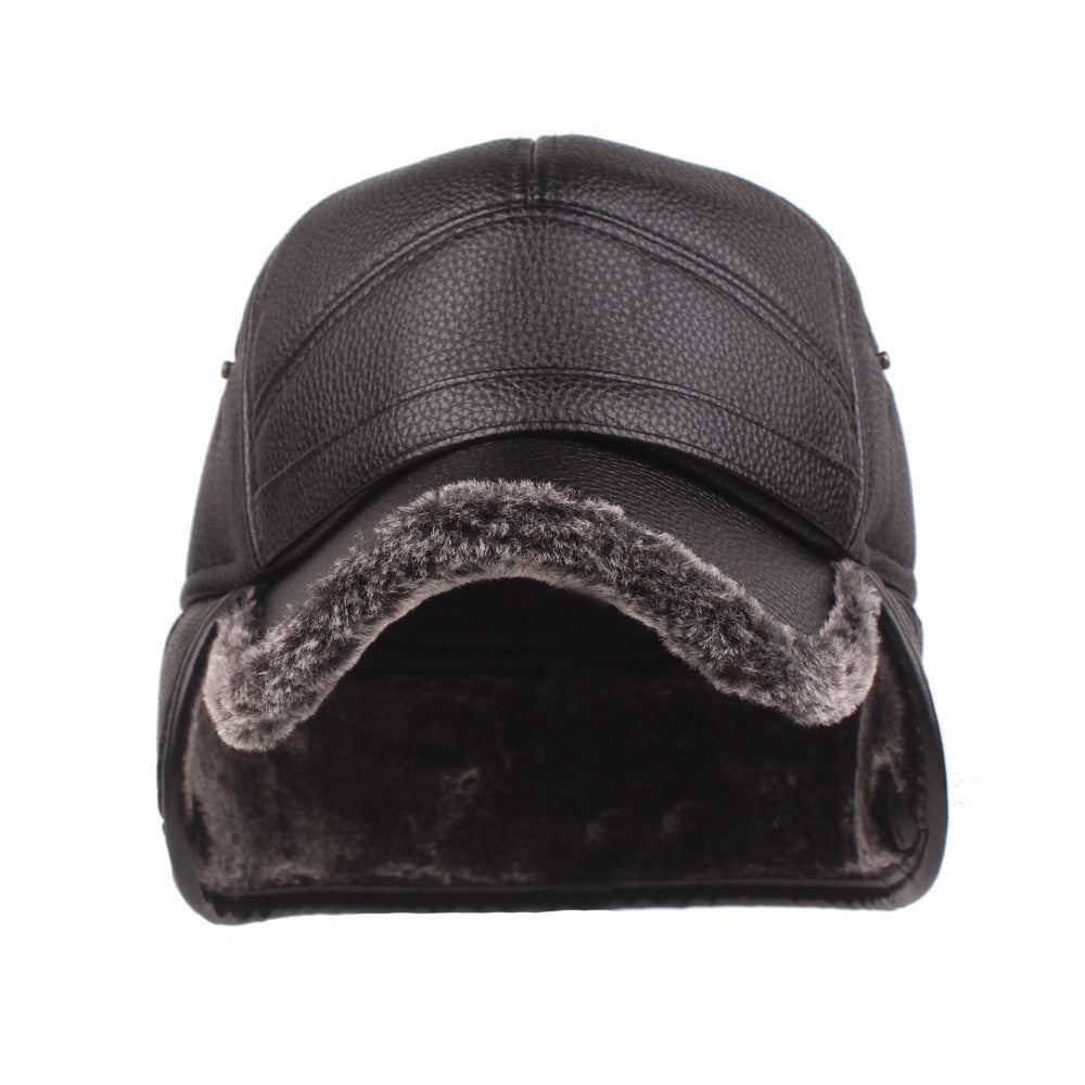 Leather cap men's