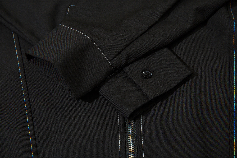 Empire Collar Luxe Shirt Coat