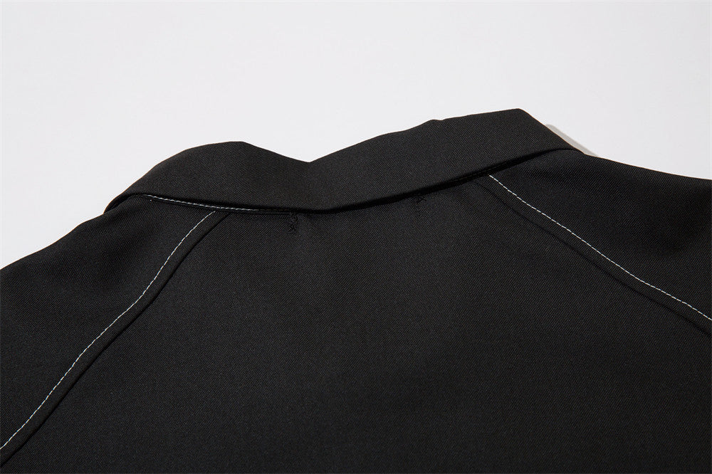 Empire Collar Luxe Shirt Coat