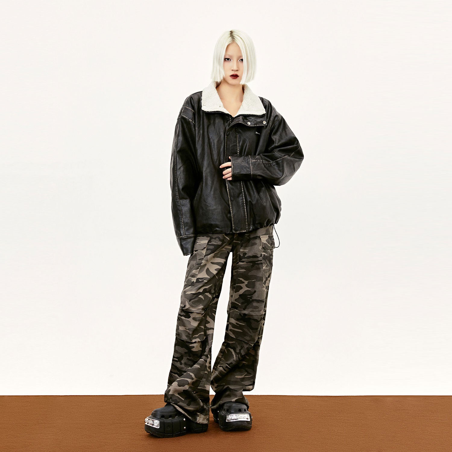 NordVantage Retro Thickened Winter Leather Coat