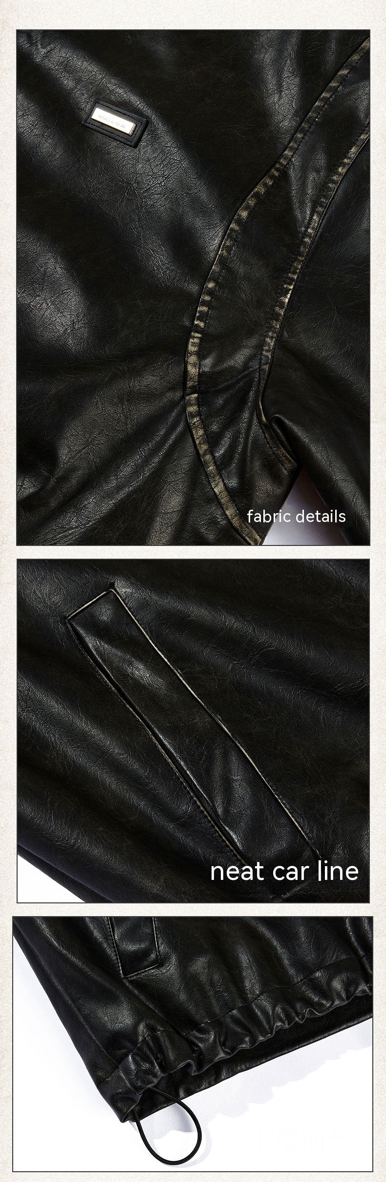 NordVantage Retro Thickened Winter Leather Coat
