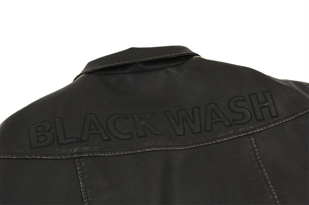 Men’s Distressed Leather Jacket
