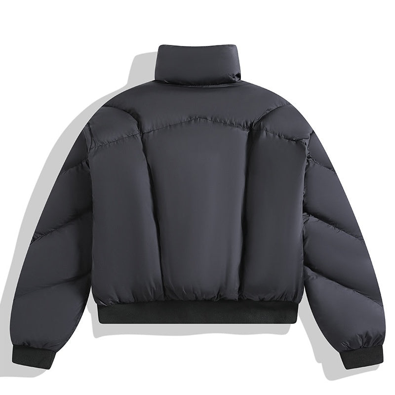 Vintage Cotton-padded Coat Unisex Wear Warm Quilted Jacket