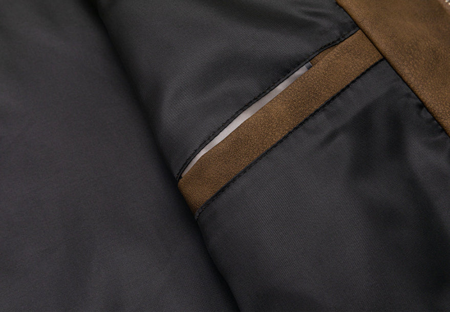 Men’s Retro PU Leather Jacket