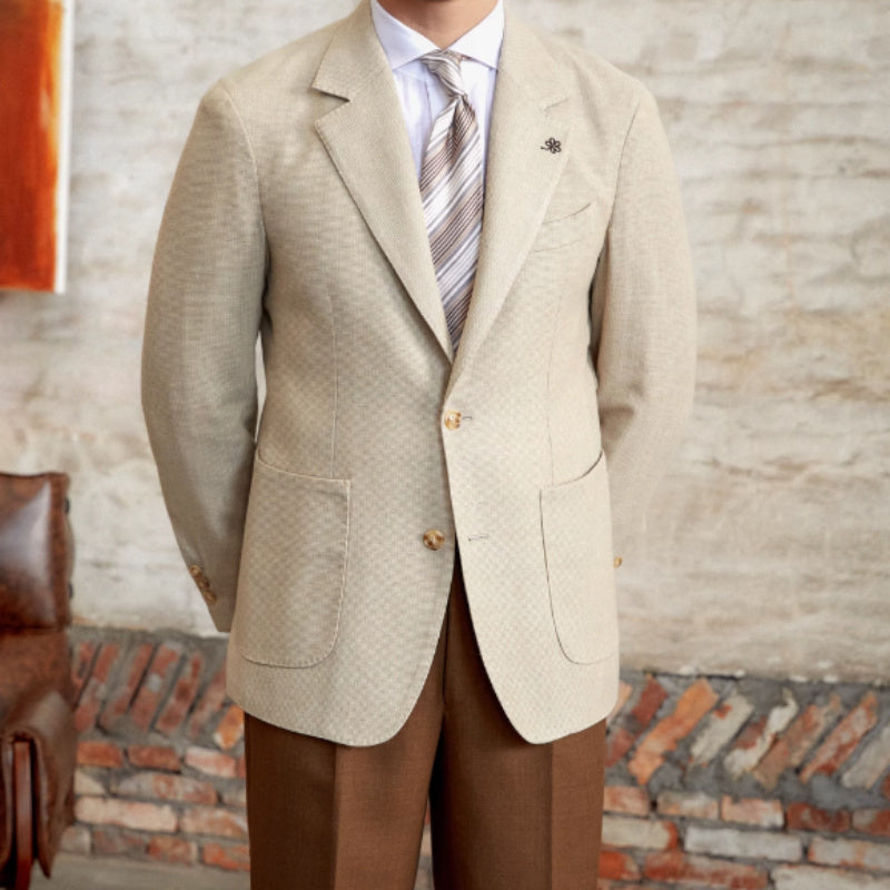 British Linen Blend Suit