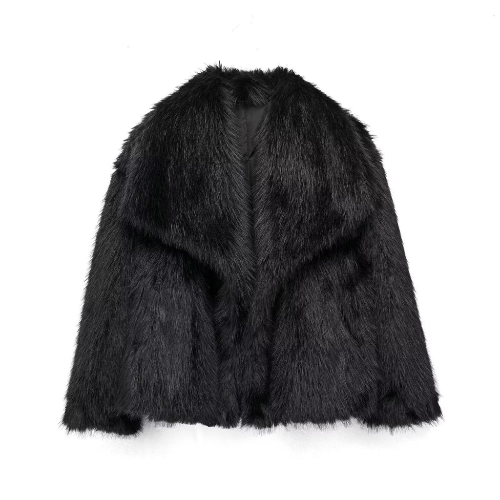 The ArcticLuxe Plush Coat Timeless Winter Elegance