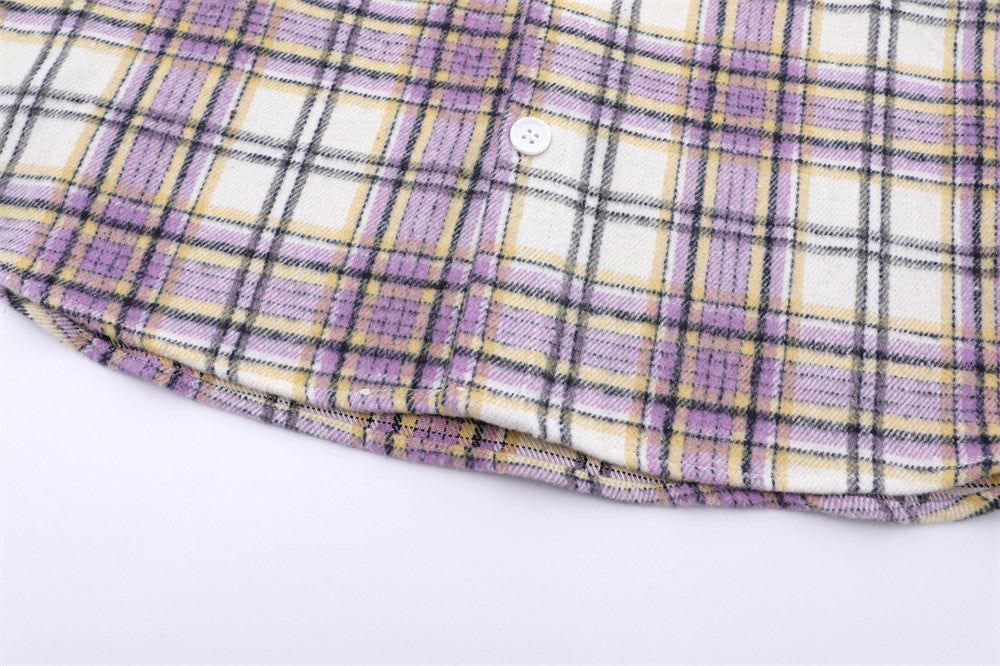 The GridForm Hooded Overshirt Plaid Colorblock Edition