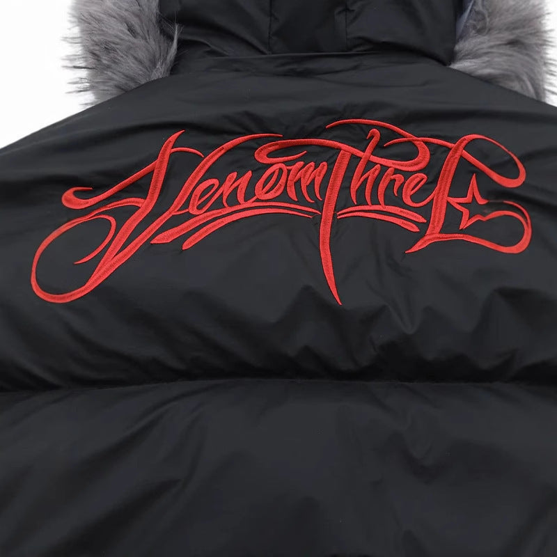 Men's American-style Vintage Zipper Cardigan Cotton-padded Jacket