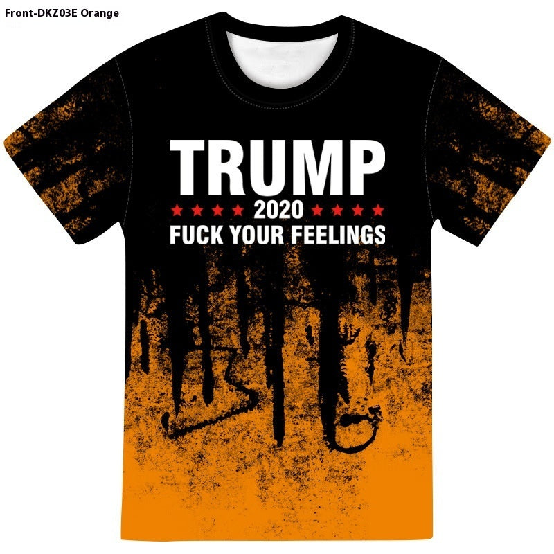 3D Graphic Short Sleeve Trump Tee