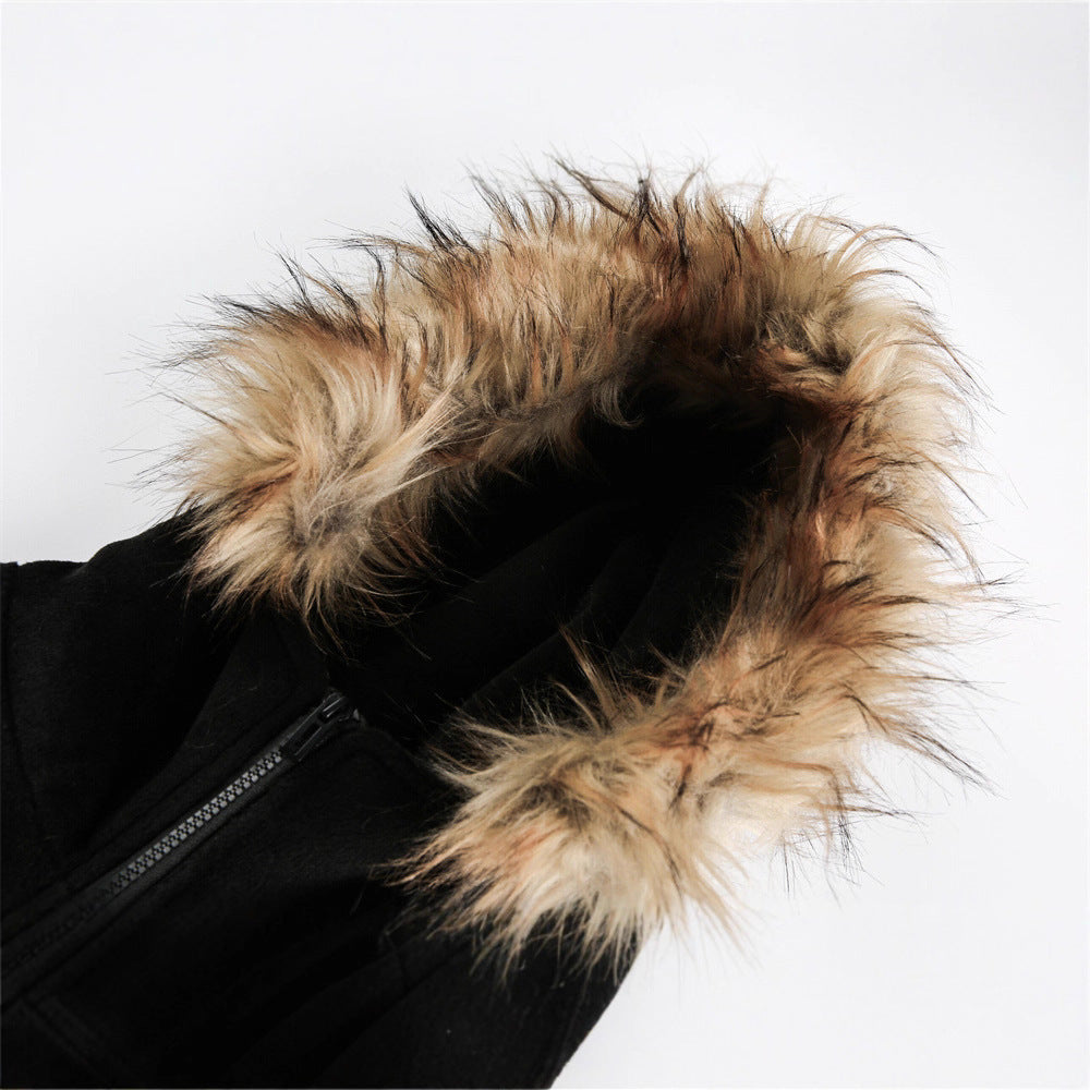 Frontier Luxe Fur-Hood Cardigan