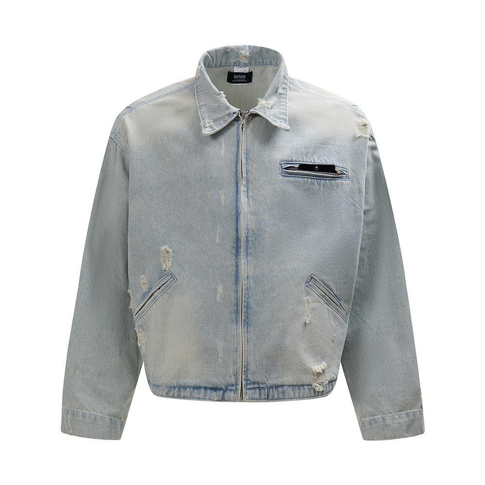 Worn-Out Denim Jacket
