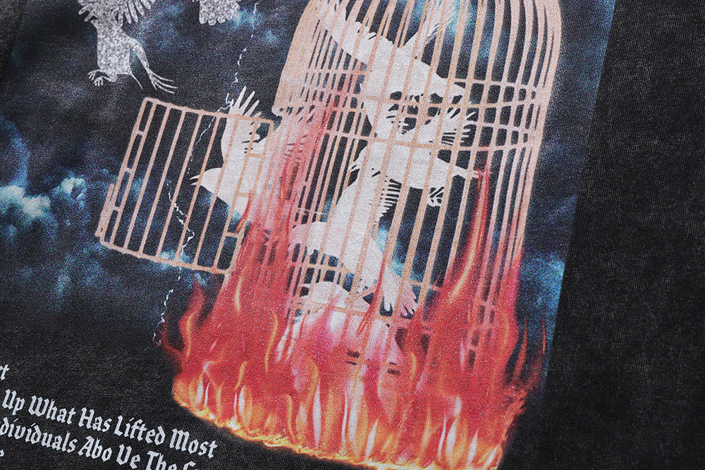 UrbanForge Vintage Washed Streetwear Tee