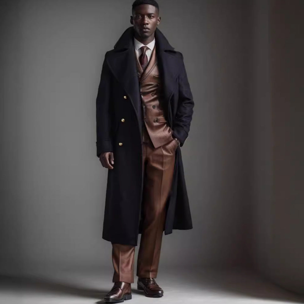 Wool Ultra-Long Overcoat