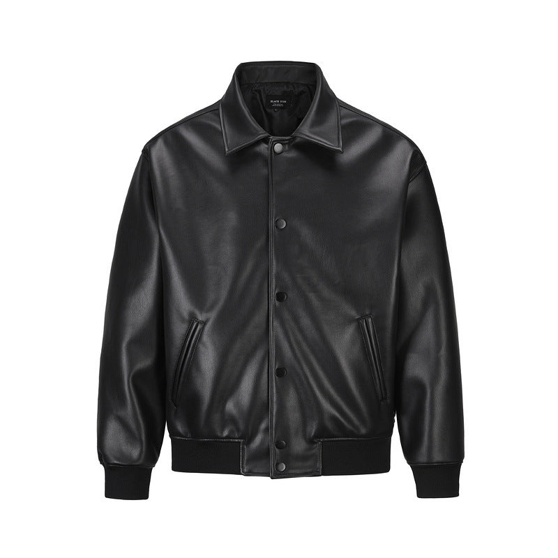 Retro PU High-Street Leather Jacket