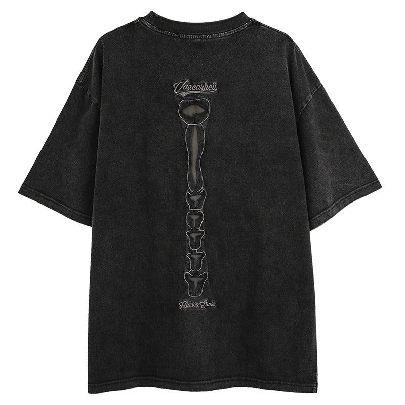 Skull Print Short Sleeve Tee