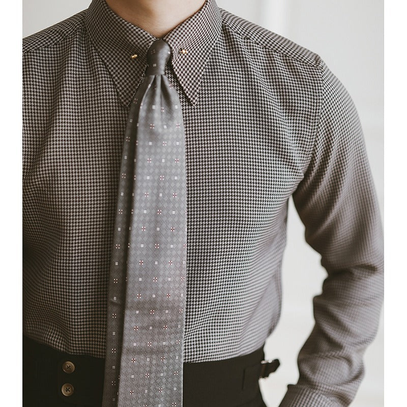 Men’s Empire Collar Non-Iron Formal Shirt