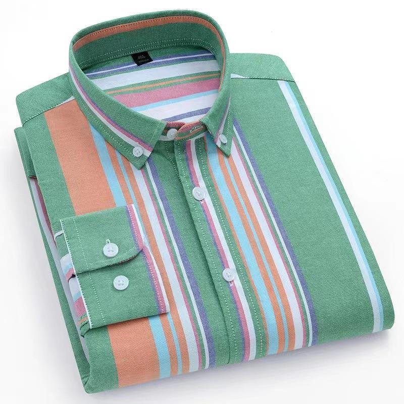 Men's Striped Business Casual Shirt